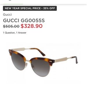 Gucci Sunglasses (style GG0055S).